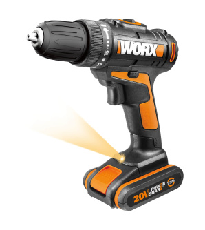 Купить Дрель аккумуляторная WORX WX101.1 20V 1,5Ач кейс фото №2