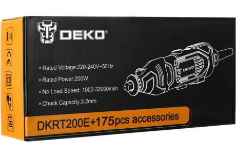 Купить Гравер DEKO DKRT 200E+175 аксессуаров 063-1416 фото №3